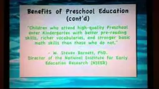 Universal Preschool: Equal Education for All