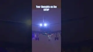 Air China COMAC C919 night landing 🛬 #aviation#airchina