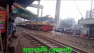 মহাখালী রেলগেট, ক্যান্টনমেন্ট রেলগেট ও ঢাকা এলিভেটেড এক্সপ্রেস ওয়ের নীচ দিয়ে ট্রেন চলাচল