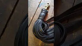 Malik II - Leather Tassel Flogger Clip (optional Key Ring & Beads) for Belt Loop or Charm for Purse