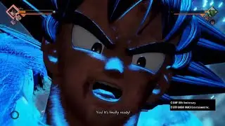 Goku JUMP FORCE Spirit Bomb in Super Saiyan Blue
