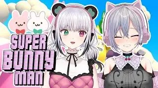 【Super Bunny Man】Scuffed bunny adventure with Pan-chan!【Collab・コラボ】#えむLIVE​ #VTuber