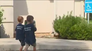 Kids from Montessori Academy in Eagle donate nearly 100 books to a Boise learning center