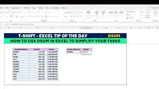 Stop Using SUM! Use DSUM for Accurate Excel Reports #dsum #sumformula 