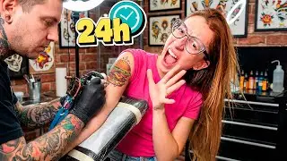 24 HORAS COMENDO TUDO QUE EU TATUAR