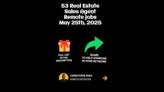 53 Real Estate Sales Agent - Remote Jobs