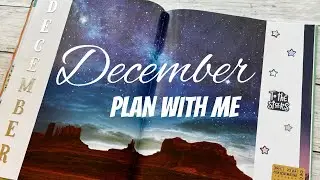 PLAN WITH ME ✨ December 2022 Bullet Journal Planner Set Up | ASMR with music