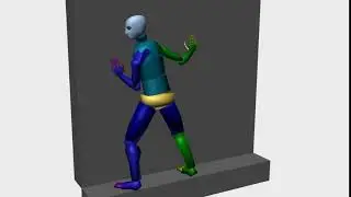 Game Animation - Locomotion Human Walk Edge Left (3ds Max and Maya)