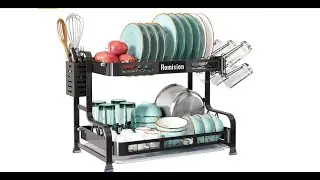 2 Tier Dish Drying Rack | best kitchen utensil holder amazon