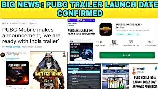 BIG NEWS 😍 INSIDE SPORT NEWS PUBG TRAILER RELEASE TODAY || PUBG UNBAN IN INDIA