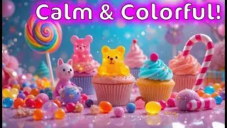 Peaceful Playtime for Kids 🍬 No overstimulating Sound and Effects &ndash; Safe & Gentle Relaxation Video
