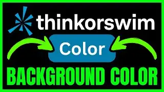 How To CHANGE CHART BACKGROUND COLOR In ThinkorSwim (QUICK & EASY) 2026