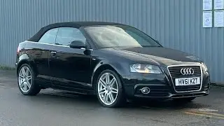2011-61 AUDI A3 1.6 TDI S Line 2dr convertible - genuine car - on sale @rostonparkmotors Nuneaton