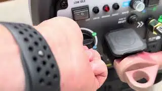 Portable Propane Generator running off of quick connect for BBQ