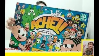 Jogo ACHEI da Turma da Mônica - Luisa jogando com a mamãe! Diversão com Mônica, Cascão, Magali...