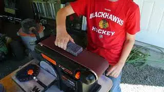 WEN Bench Top Sander, Part 2... It's otta here!