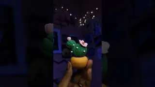 DIY Cactus😍 #shorts #diy #airdryclay #trending