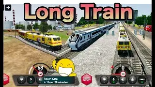 Double Decker Train Super Fast Express WAP 7 Electric Locomotive! Indian Train Simulator