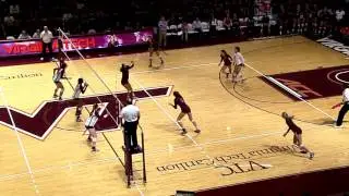 Play of the Game in Hokies sweep of UVA