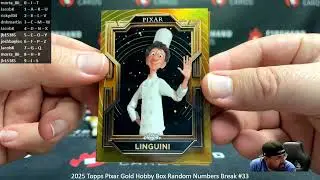 1/31/2026 2025 Topps Pixar Gold Hobby Box Random Numbers Break #33
