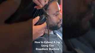 Расширение локонов с помощью машинки для дредлоков #dreadlockmachine #locs