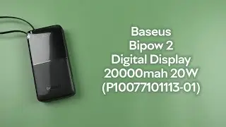 Розпаковка Baseus Bipow 2 Digital Display 20000mah 20W With Built-in Type-C Cable (P10077101113-01)