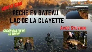 Ludo et Stan // P&ecirc;che en bateau lac de la clayette avec Sylvain.