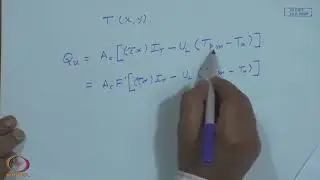 Lec12: Theory of Flat Plate Collectors - Liquid Based (A) #CH27SP #swayamprabha