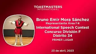 1st Place Toastmasters International Speech Contest (Division Phase) Bruno Mora 