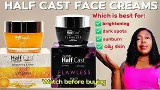 REVIEW: Halfcast Brightening Face Cream VS. Halfcast Flawless Face Cream.