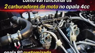 2 carburadores de moto no opala 4 cilindradas, ser&aacute; que d&aacute; certo ?? #opala #carrosantigos 