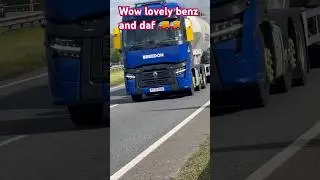 Beautiful blue Renault truck and Daf together 💙🚚💙|#automobile |#shortsvideo |#trucks