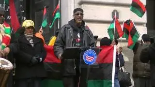 Mayor Carl Stokes and raising the flag for Black History Month