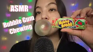 ASMR | Chewing Gum + Blowing Bubbles + Mouth Sounds