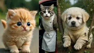 Poor Puppy, Kitten and Mom cat rescue #englishcartoon #catvideos #cutekittenvideos #gingercatclub