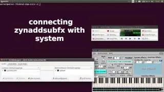 tutorial zynaddsubfx synthesizer akai lpk25 miditech midistart-3 acorn masterkey 49 vmpk jack