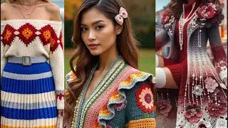 Beautiful crochet rubi ruffle outfits,cardigan,hairbow & crochet bags 2025 #crochet #viral #knitted 