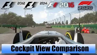 F1 Game Cockpit View Comparison (2012 to 2020 Cockpit View Gameplay Evolution) Codemasters Formula 1