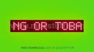 No Smoking or Tobacco Use Allowed Here Scrolling Red Dot Matrix LED Text Animation on Green Screen S