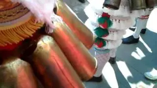 Chocas dos peliqueiros do entroido de Laza