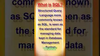What is SQL? SQL Concepts #computer #tutorial #tech #sql