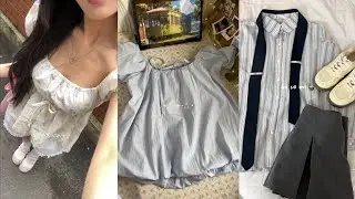 【Shopee Haul】Gợi &yacute; outfit tiểu thư🍂: &aacute;o babydoll, sơ mi, ch&acirc;n v&aacute;y...