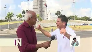 Preparativos para el 1ro. de Mayo en la Plaza de la Revolución