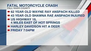 The Hot Springs motorcyclist who crashed into deer is identified