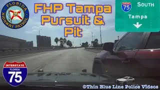 Dash Cam: Florida Highway Patrol - Tampa I-75 Wild Chase & Pit.