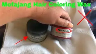 ✅  How To use Mofajang Hair Coloring Wax Review