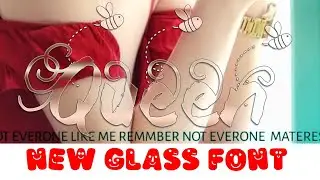 How To Make New Color Glass Font In Ps Touch | New Glass Font Tutorial |Glass Font | Zarraq Creation