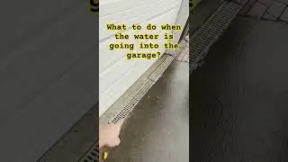 What&rsquo;s the best solution if rain water is leaking inside the garage? #garagedooropener #garagedoors