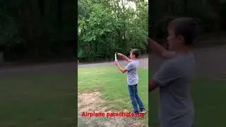 Airplane parachute toy