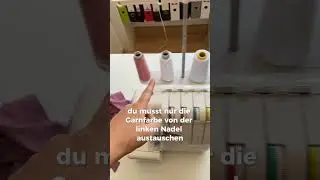 Overlock N&auml;htipp: Wenn du nicht die passenden Garnrollen hast&hellip; #n&auml;hen #n&auml;henlernen